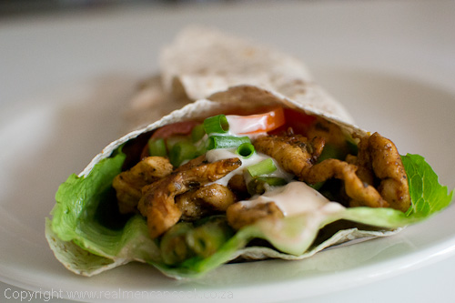 Chicken and Green Bean Wrap